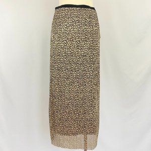 Anthropologie Maeve Anina Shimmer Midi Skirt